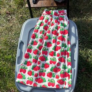 Grace Karin A-Line Skirt with Strawberry Print